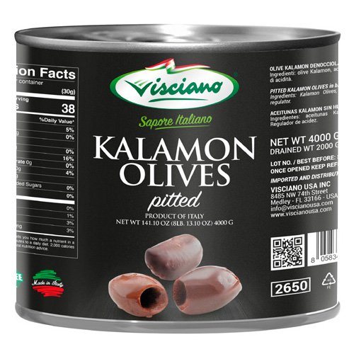 Pitted black sliced olives in brine-1
